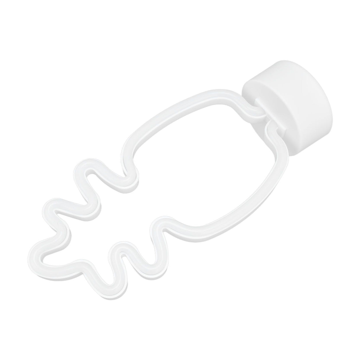 Neon Night Light Battery Powered Removable Base 20000 Hours Lamp Life Green Warm Light for Home