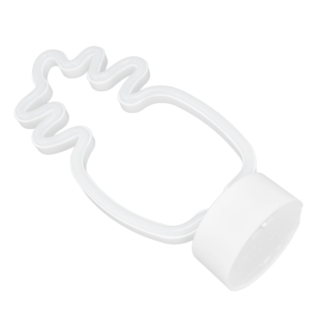 Neon Night Light Battery Powered Removable Base 20000 Hours Lamp Life Green Warm Light for Home