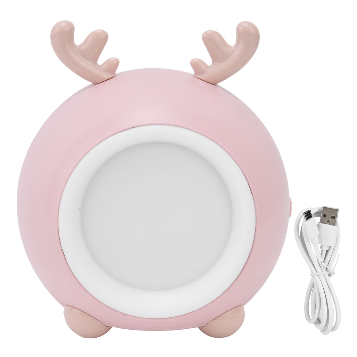 Cute Pet Night Light Portable Adjustable Brightness Eye Protection Three Level Color Temperature Bedroom Night LightPink