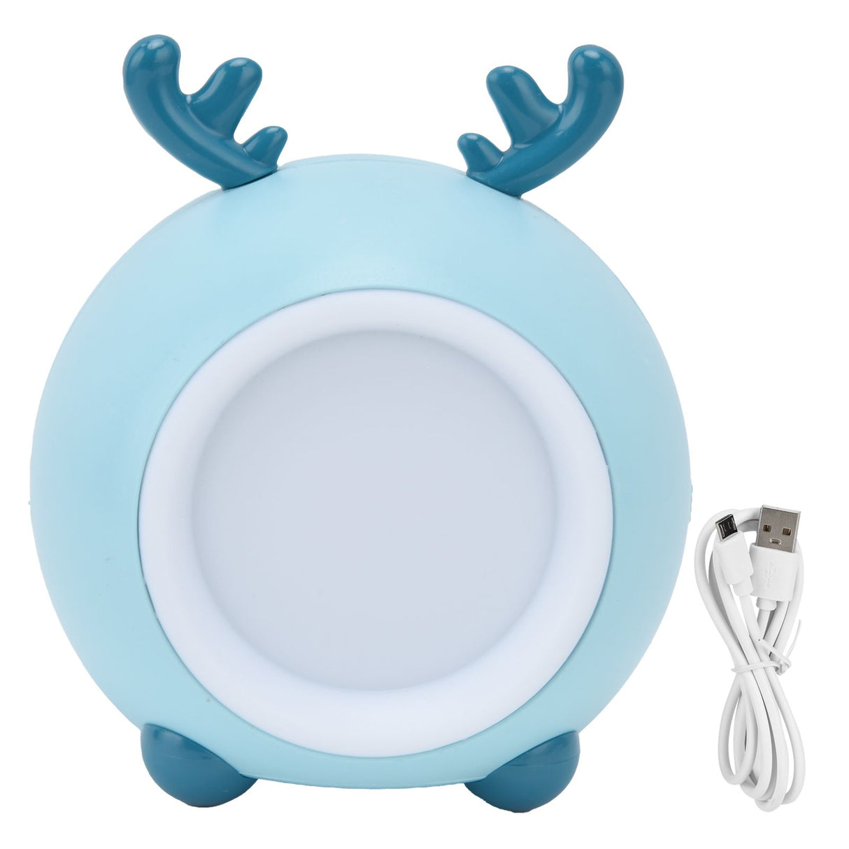 Cute Pet Night Light Portable Adjustable Brightness Eye Protection Three Level Color Temperature Bedroom Night LightBlue