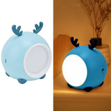Cute Pet Night Light Portable Adjustable Brightness Eye Protection Three Level Color Temperature Bedroom Night LightBlue