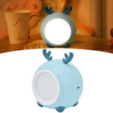 Cute Pet Night Light Portable Adjustable Brightness Eye Protection Three Level Color Temperature Bedroom Night LightBlue - Extra Image