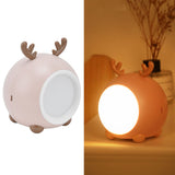 Cute Pet Night Light Portable Adjustable Brightness Eye Protection Three Level Color Temperature Bedroom Night LightGrey - Extra Image