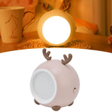 Cute Pet Night Light Portable Adjustable Brightness Eye Protection Three Level Color Temperature Bedroom Night LightGrey