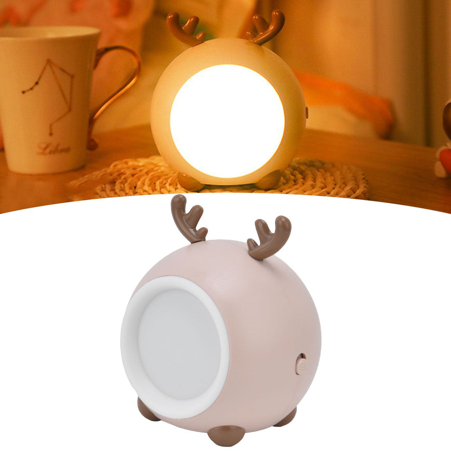 Cute Pet Night Light Portable Adjustable Brightness Eye Protection Three Level Color Temperature Bedroom Night LightGrey