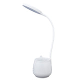 LED Desk Lamp Plastic Flexible Desk LED Light with Pen Holder for Table Lighting 5V - Rear View