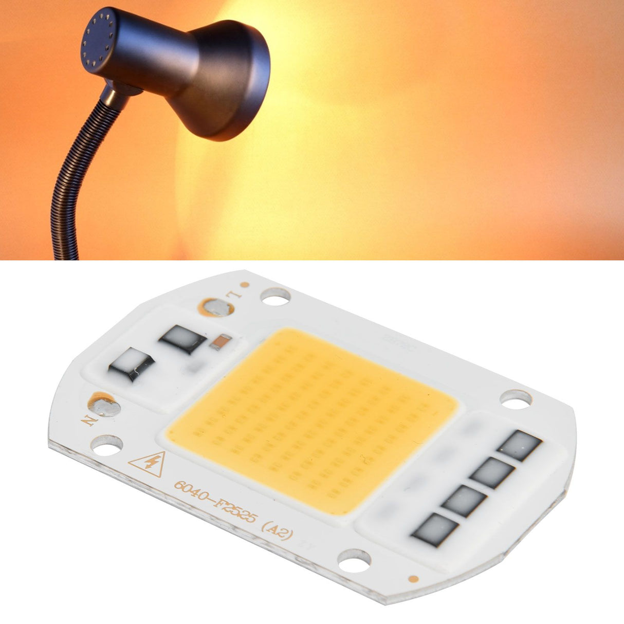 AC220V High Voltage COB Light Source Wide Lighting Area High Light Effect Brightness LED Lamp BeadsWarm Light