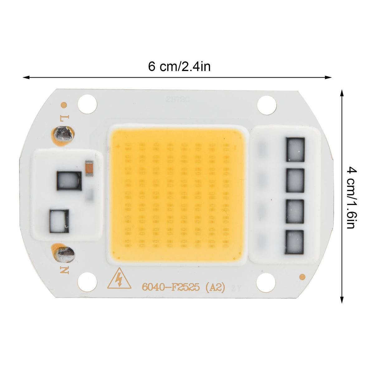 AC220V High Voltage COB Light Source Wide Lighting Area High Light Effect Brightness LED Lamp BeadsWarm Light
