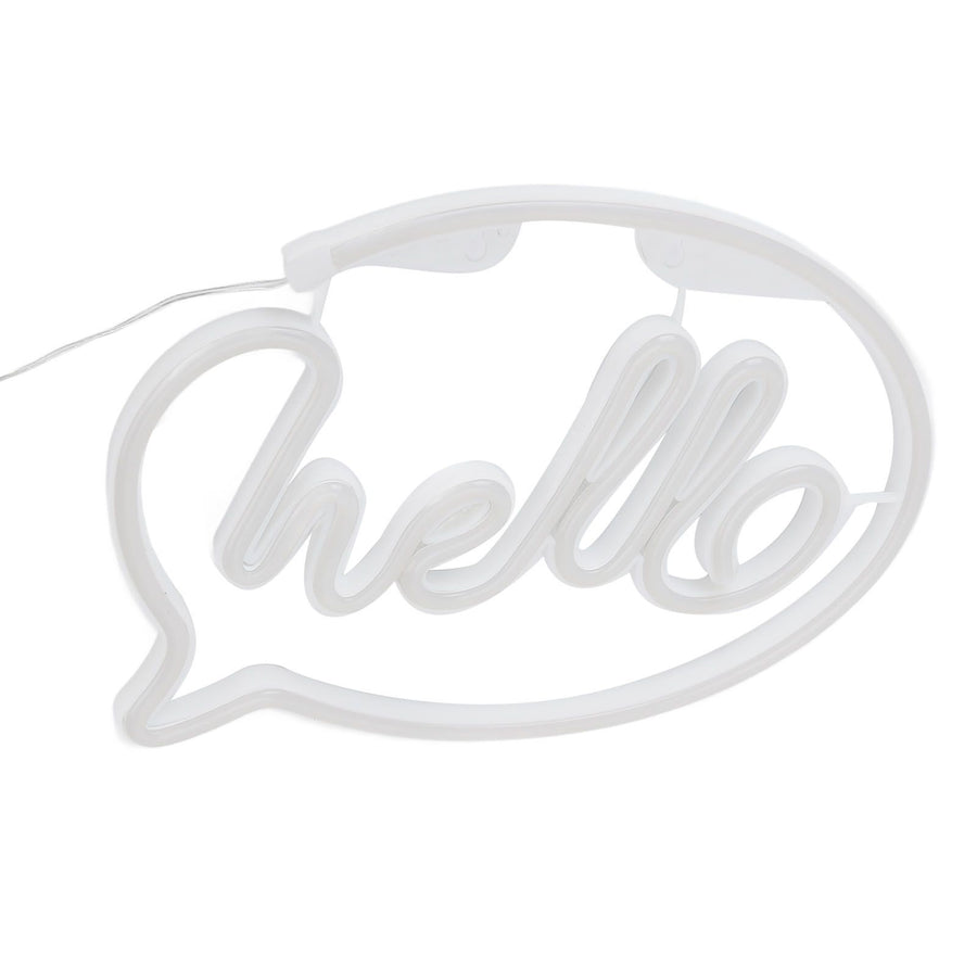 Neon Light USB Powered Battery Operated Hello LED Neon Sign for Restaurant Decoration Bar Decoration 5V