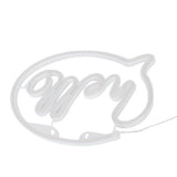 Neon Light USB Powered Battery Operated Hello LED Neon Sign for Restaurant Decoration Bar Decoration 5V