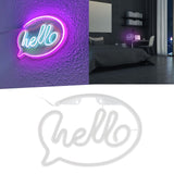 Neon Light USB Powered Battery Operated Hello LED Neon Sign for Restaurant Decoration Bar Decoration 5V