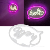 Neon Light USB Powered Battery Operated Hello LED Neon Sign for Restaurant Decoration Bar Decoration 5V - Extra Image