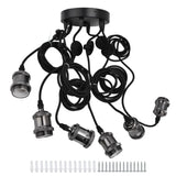6 Arms Ajustable DIY Ceiling Spider Lamp Holder Retro Beautifully Classic Spider Pendent Lamps Holder