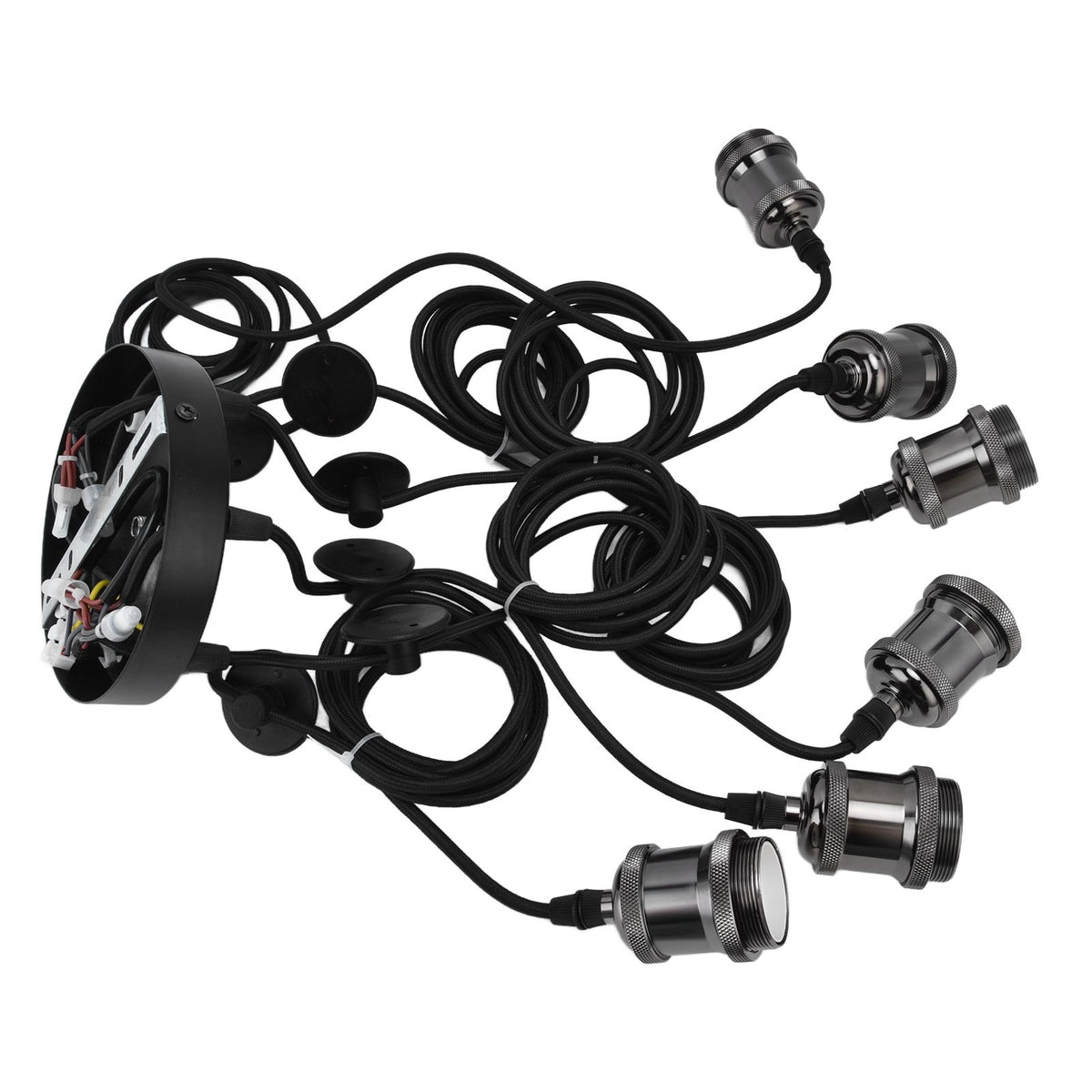 6 Arms Ajustable DIY Ceiling Spider Lamp Holder Retro Beautifully Classic Spider Pendent Lamps Holder