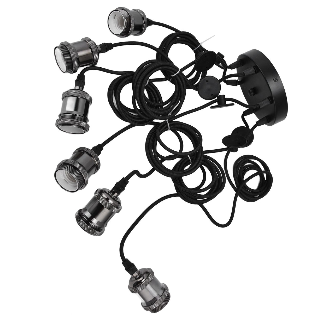 6 Arms Ajustable DIY Ceiling Spider Lamp Holder Retro Beautifully Classic Spider Pendent Lamps Holder