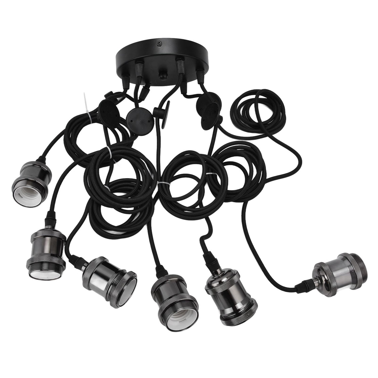 6 Arms Ajustable DIY Ceiling Spider Lamp Holder Retro Beautifully Classic Spider Pendent Lamps Holder