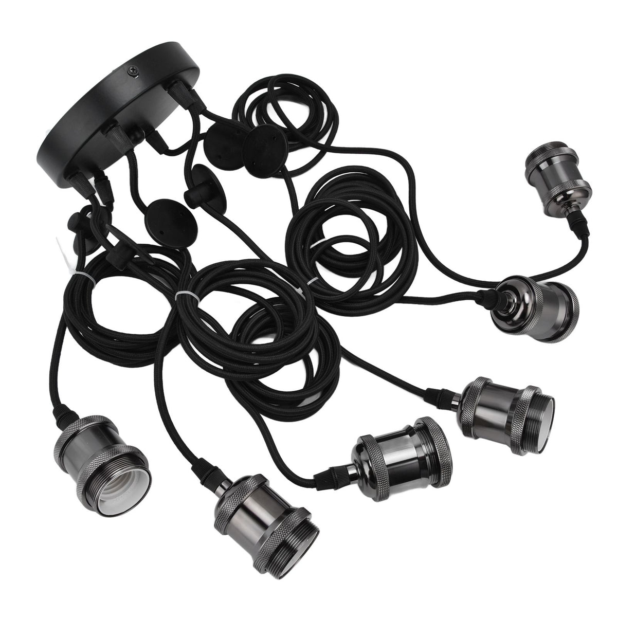 6 Arms Ajustable DIY Ceiling Spider Lamp Holder Retro Beautifully Classic Spider Pendent Lamps Holder