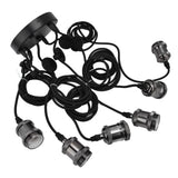 6 Arms Ajustable DIY Ceiling Spider Lamp Holder Retro Beautifully Classic Spider Pendent Lamps Holder - Close-Up Angle