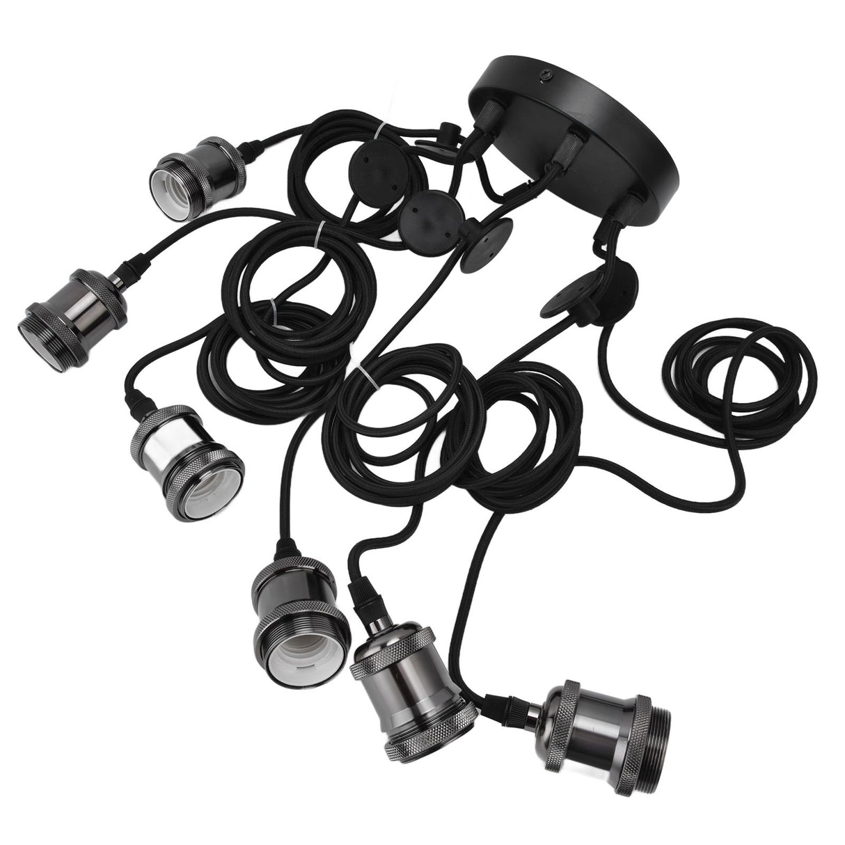 6 Arms Ajustable DIY Ceiling Spider Lamp Holder Retro Beautifully Classic Spider Pendent Lamps Holder