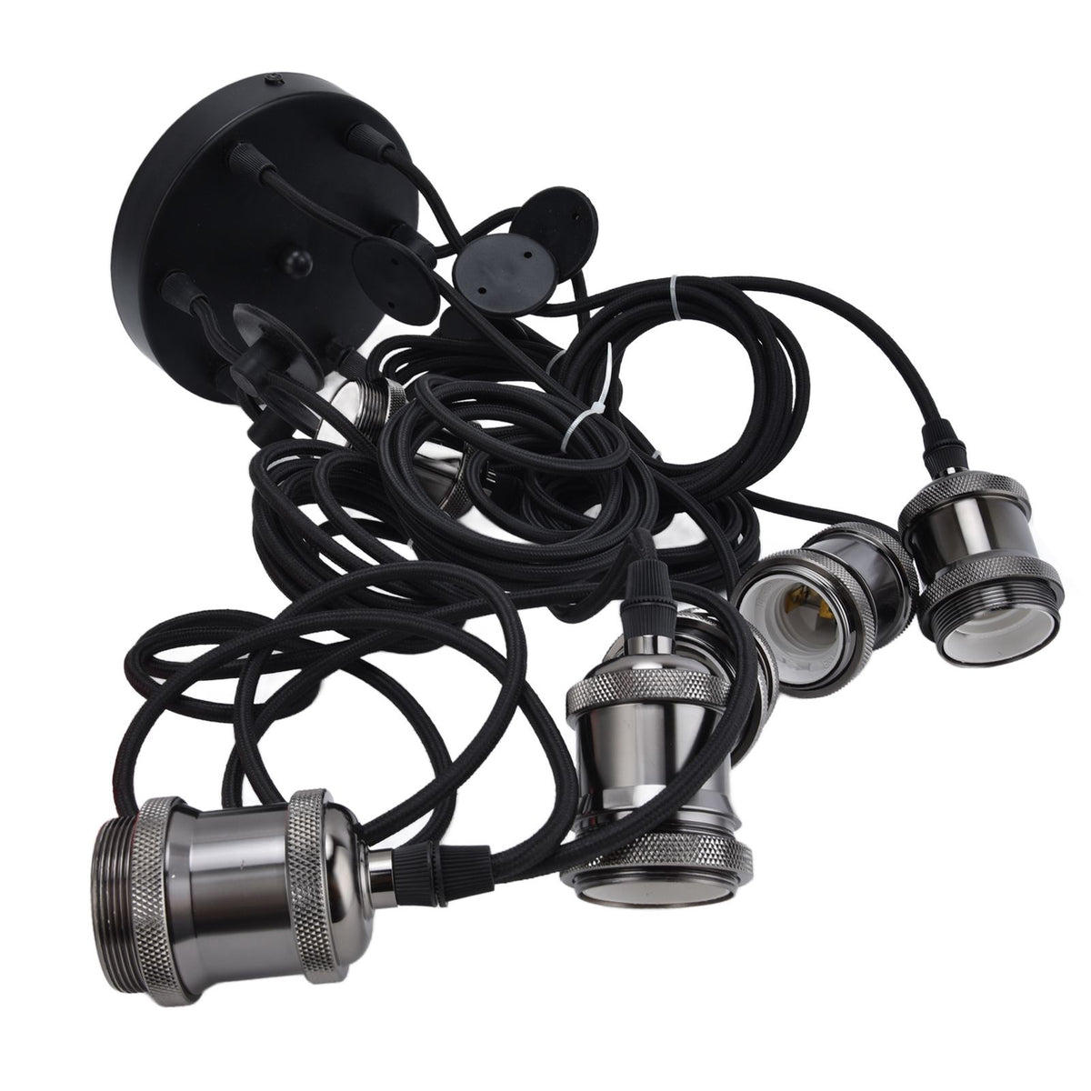 6 Arms Ajustable DIY Ceiling Spider Lamp Holder Retro Beautifully Classic Spider Pendent Lamps Holder