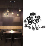6 Arms Ajustable DIY Ceiling Spider Lamp Holder Retro Beautifully Classic Spider Pendent Lamps Holder - Extra Image