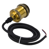 Retro Pendant Light Cord Kit Gold Hanging Plug In Lamp Socket Kit for DIY Light Fixtures