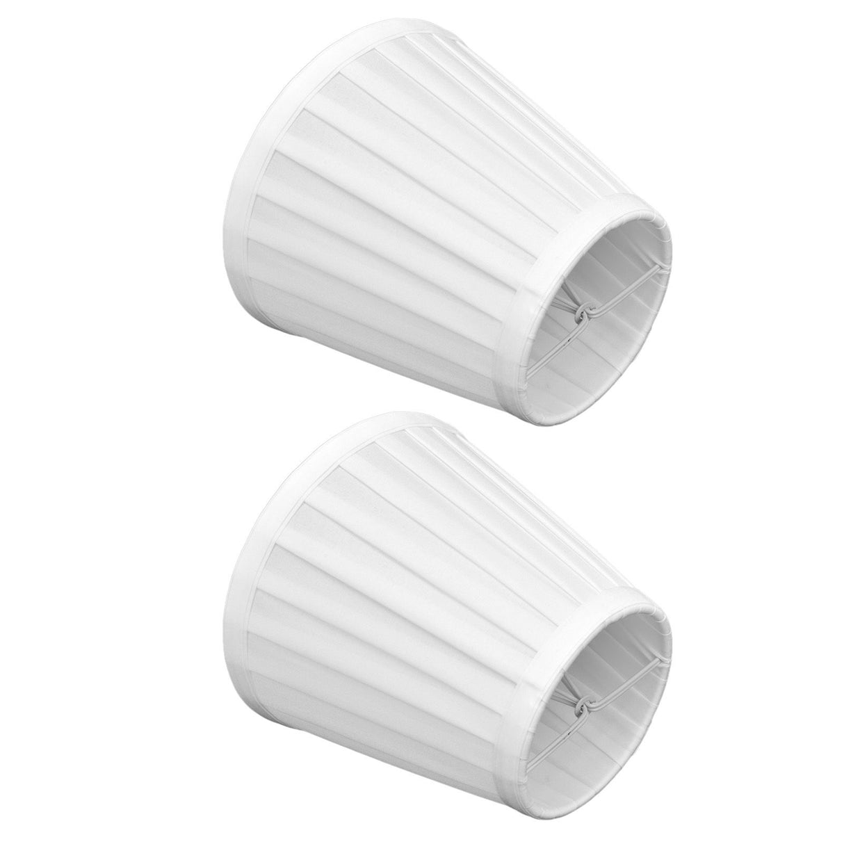 2 Pcs Double Small Lamp Shade Clip On Bulb Comfortable Material Barrel Fabric Lampshade for Table Chandelier Wall LampPX07