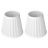 2 Pcs Double Small Lamp Shade Clip On Bulb Comfortable Material Barrel Fabric Lampshade for Table Chandelier Wall LampPX07