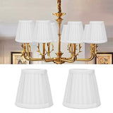 2 Pcs Double Small Lamp Shade Clip On Bulb Comfortable Material Barrel Fabric Lampshade for Table Chandelier Wall LampPX07