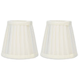 2 Pcs Double Small Lamp Shade Clip On Bulb Comfortable Material Barrel Fabric Lampshade for Table Chandelier Wall LampPX30