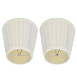 2 Pcs Double Small Lamp Shade Clip On Bulb Comfortable Material Barrel Fabric Lampshade for Table Chandelier Wall LampPX30
