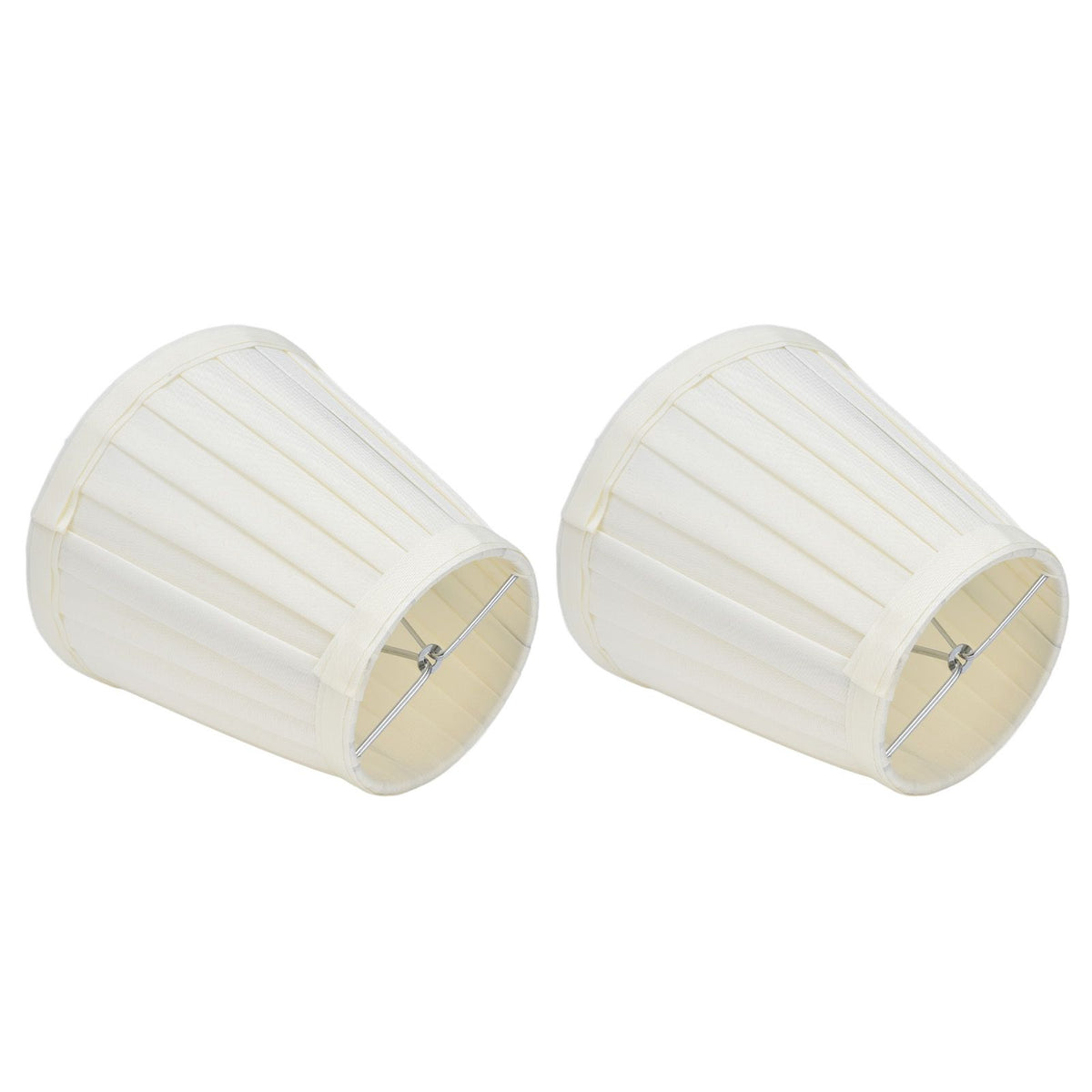 2 Pcs Double Small Lamp Shade Clip On Bulb Comfortable Material Barrel Fabric Lampshade for Table Chandelier Wall LampPX30