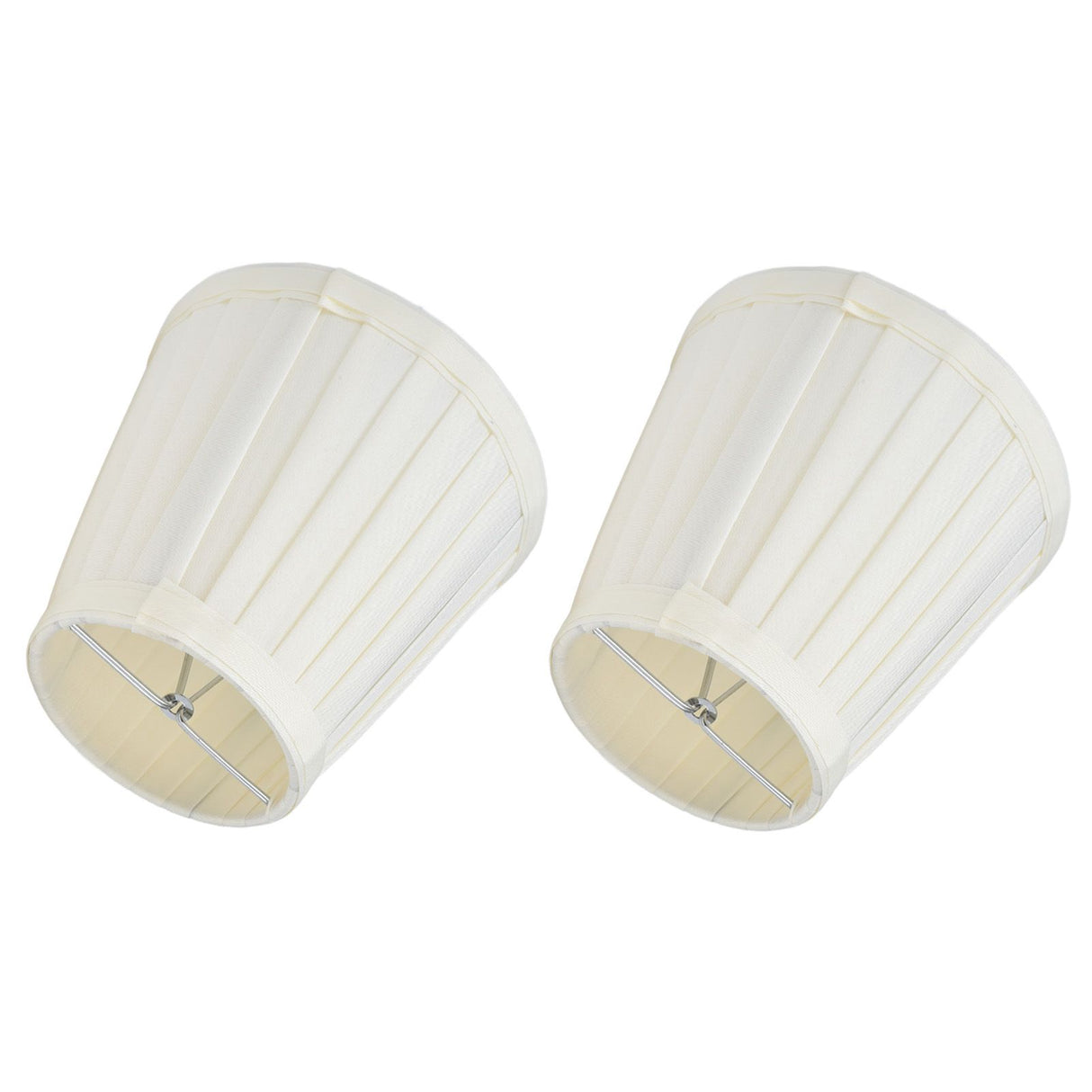 2 Pcs Double Small Lamp Shade Clip On Bulb Comfortable Material Barrel Fabric Lampshade for Table Chandelier Wall LampPX30
