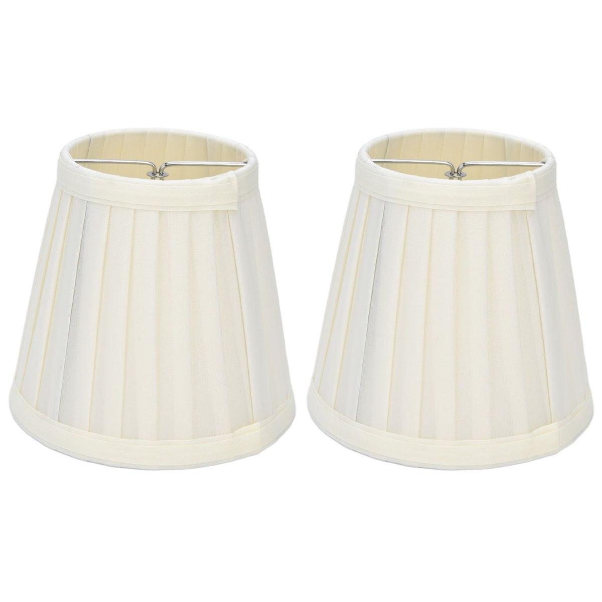 2 Pcs Double Small Lamp Shade Clip On Bulb Comfortable Material Barrel Fabric Lampshade for Table Chandelier Wall LampPX30