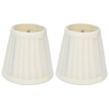 2 Pcs Double Small Lamp Shade Clip On Bulb Comfortable Material Barrel Fabric Lampshade for Table Chandelier Wall LampPX30