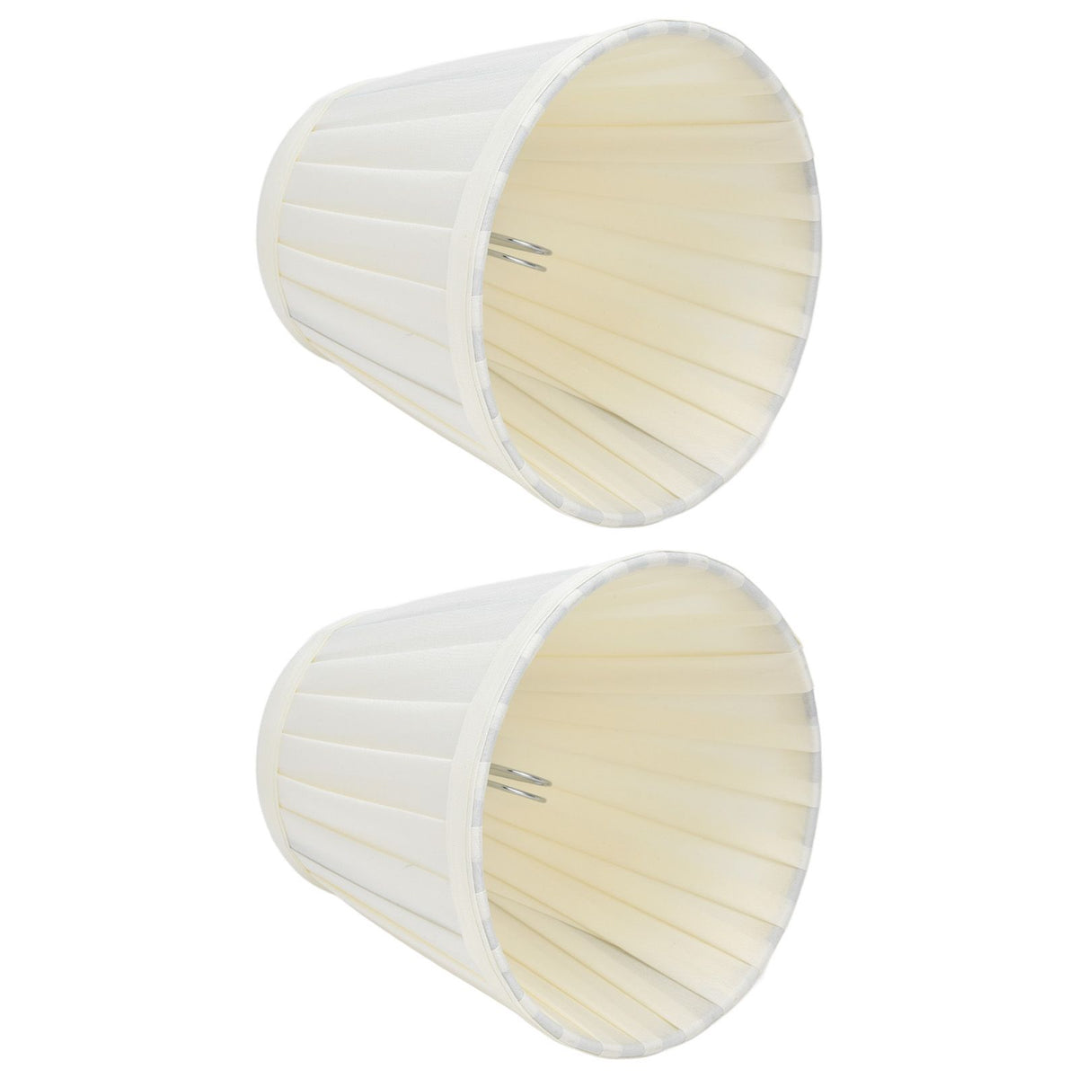 2 Pcs Double Small Lamp Shade Clip On Bulb Comfortable Material Barrel Fabric Lampshade for Table Chandelier Wall LampPX30
