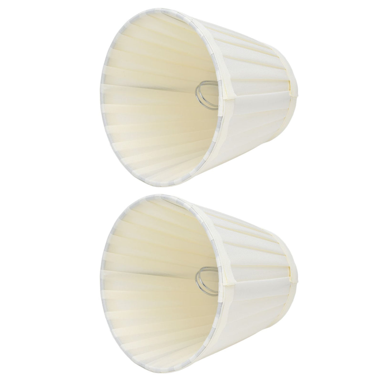 2 Pcs Double Small Lamp Shade Clip On Bulb Comfortable Material Barrel Fabric Lampshade for Table Chandelier Wall LampPX30