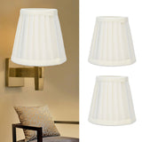 2 Pcs Double Small Lamp Shade Clip On Bulb Comfortable Material Barrel Fabric Lampshade for Table Chandelier Wall LampPX30