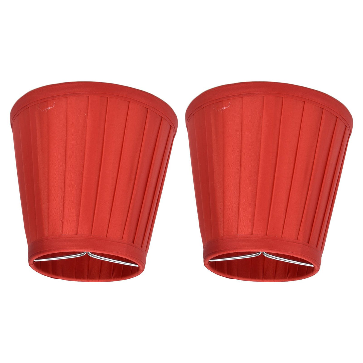2 Pcs Double Small Lamp Shade Clip On Bulb Comfortable Material Barrel Fabric Lampshade for Table Chandelier Wall LampPX31