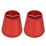 2 Pcs Double Small Lamp Shade Clip On Bulb Comfortable Material Barrel Fabric Lampshade for Table Chandelier Wall LampPX31