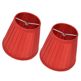 2 Pcs Double Small Lamp Shade Clip On Bulb Comfortable Material Barrel Fabric Lampshade for Table Chandelier Wall LampPX31