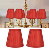 2 Pcs Double Small Lamp Shade Clip On Bulb Comfortable Material Barrel Fabric Lampshade for Table Chandelier Wall LampPX31