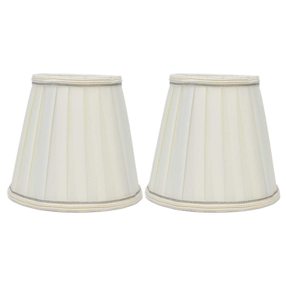 2 Pcs Double Small Lamp Shade Clip On Bulb Comfortable Material Barrel Fabric Lampshade for Table Chandelier Wall LampPX33