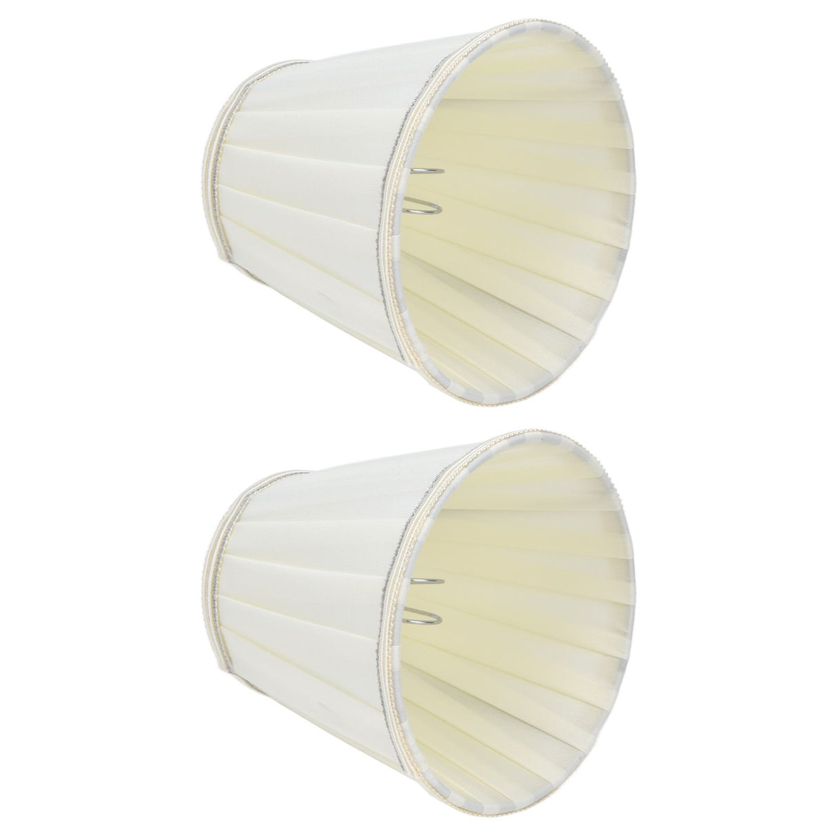 2 Pcs Double Small Lamp Shade Clip On Bulb Comfortable Material Barrel Fabric Lampshade for Table Chandelier Wall LampPX33