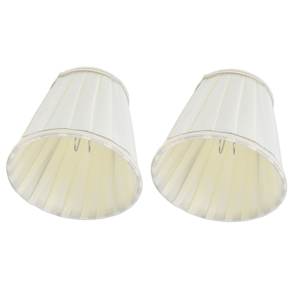 2 Pcs Double Small Lamp Shade Clip On Bulb Comfortable Material Barrel Fabric Lampshade for Table Chandelier Wall LampPX33