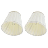 2 Pcs Double Small Lamp Shade Clip On Bulb Comfortable Material Barrel Fabric Lampshade for Table Chandelier Wall LampPX33