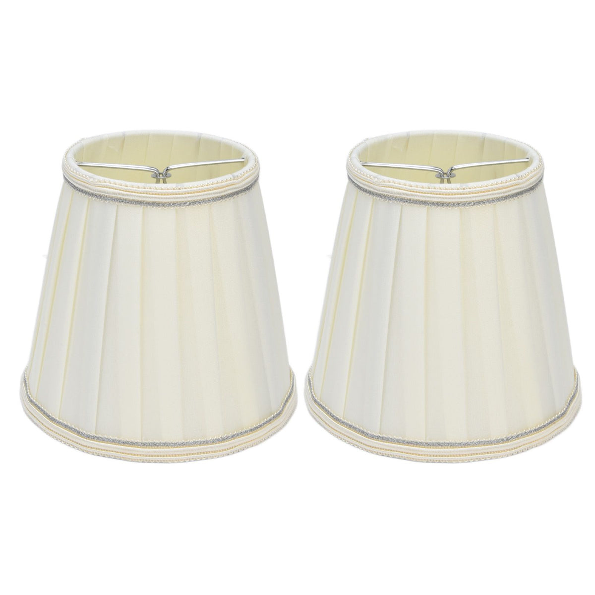 2 Pcs Double Small Lamp Shade Clip On Bulb Comfortable Material Barrel Fabric Lampshade for Table Chandelier Wall LampPX33