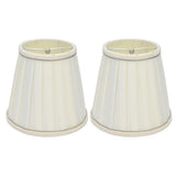 2 Pcs Double Small Lamp Shade Clip On Bulb Comfortable Material Barrel Fabric Lampshade for Table Chandelier Wall LampPX33 - Top-Down View