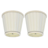 2 Pcs Double Small Lamp Shade Clip On Bulb Comfortable Material Barrel Fabric Lampshade for Table Chandelier Wall LampPX33 - 45-Degree Angle