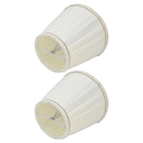 2 Pcs Double Small Lamp Shade Clip On Bulb Comfortable Material Barrel Fabric Lampshade for Table Chandelier Wall LampPX33